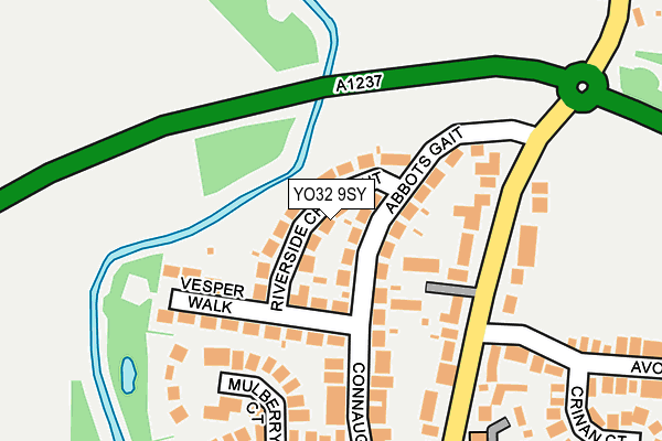 YO32 9SY map - OS OpenMap – Local (Ordnance Survey)