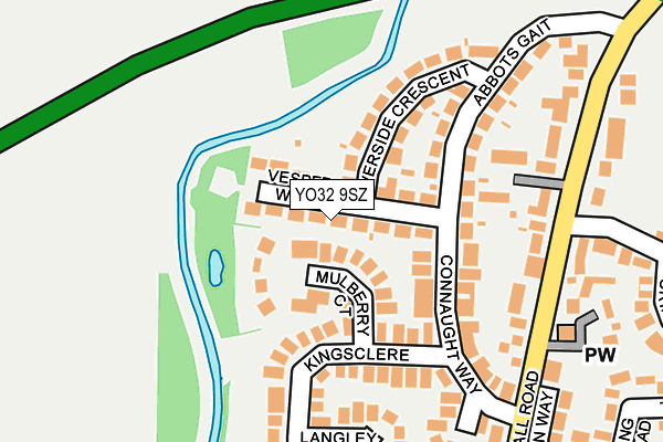 YO32 9SZ map - OS OpenMap – Local (Ordnance Survey)