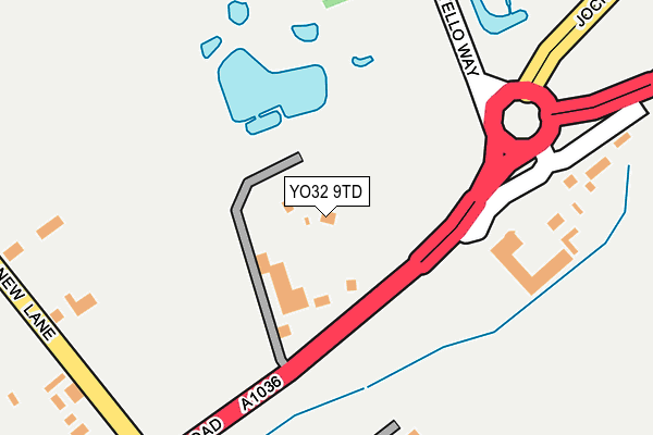 YO32 9TD map - OS OpenMap – Local (Ordnance Survey)