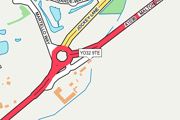 YO32 9TE map - OS OpenMap – Local (Ordnance Survey)