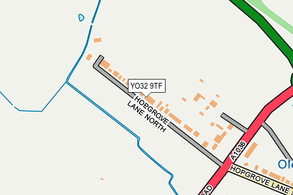 YO32 9TF map - OS OpenMap – Local (Ordnance Survey)