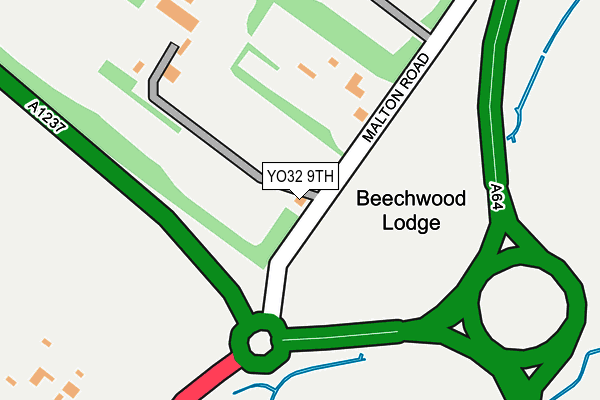 YO32 9TH map - OS OpenMap – Local (Ordnance Survey)