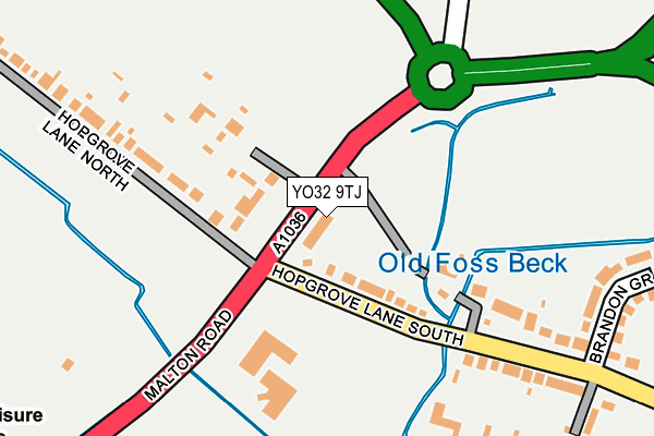 YO32 9TJ map - OS OpenMap – Local (Ordnance Survey)
