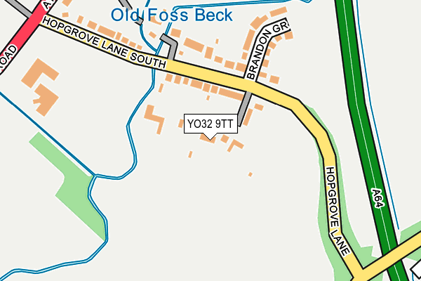 YO32 9TT map - OS OpenMap – Local (Ordnance Survey)