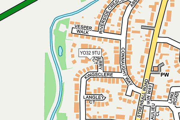 YO32 9TU map - OS OpenMap – Local (Ordnance Survey)
