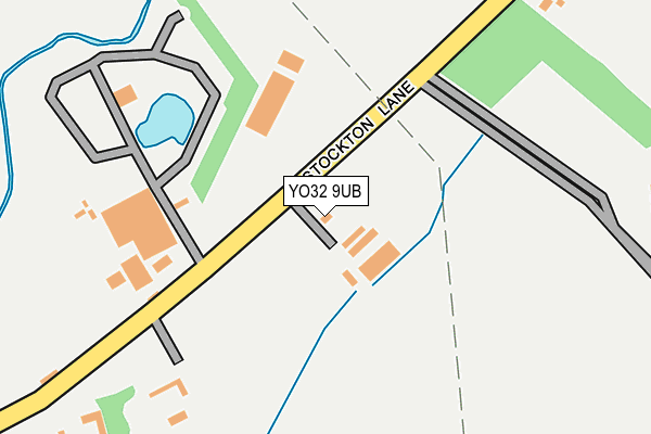 YO32 9UB map - OS OpenMap – Local (Ordnance Survey)