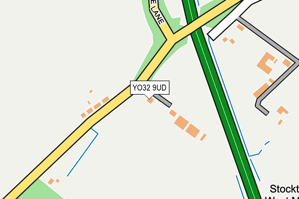 YO32 9UD map - OS OpenMap – Local (Ordnance Survey)