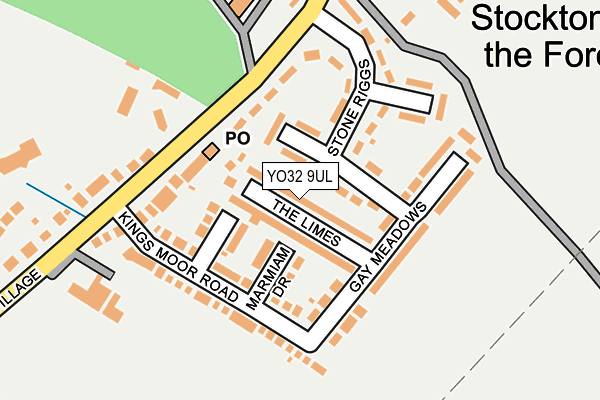 YO32 9UL map - OS OpenMap – Local (Ordnance Survey)