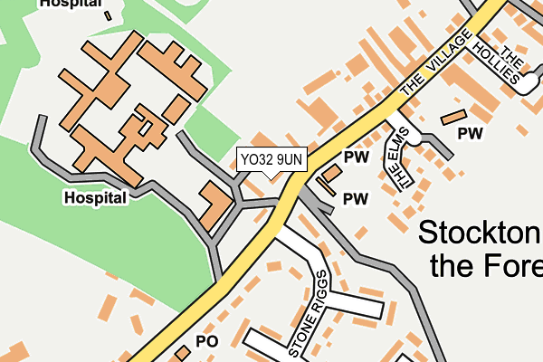 YO32 9UN map - OS OpenMap – Local (Ordnance Survey)