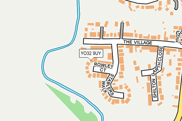 YO32 9UY map - OS OpenMap – Local (Ordnance Survey)