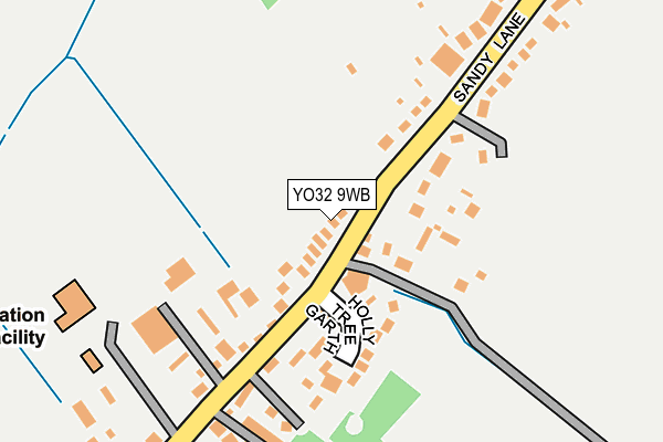 YO32 9WB map - OS OpenMap – Local (Ordnance Survey)