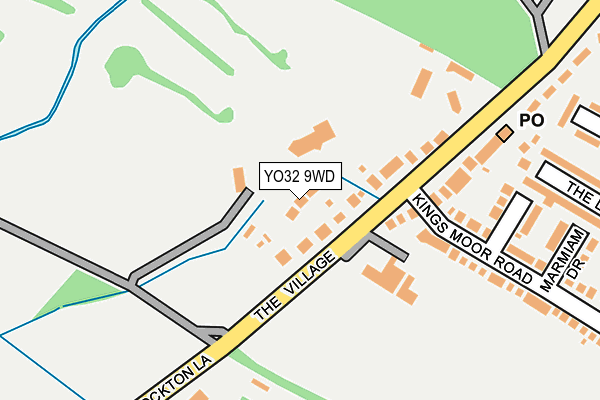 YO32 9WD map - OS OpenMap – Local (Ordnance Survey)