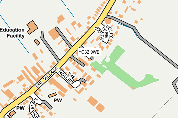 YO32 9WE map - OS OpenMap – Local (Ordnance Survey)
