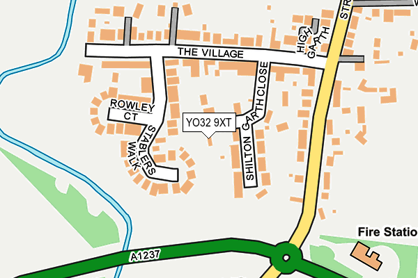 YO32 9XT map - OS OpenMap – Local (Ordnance Survey)