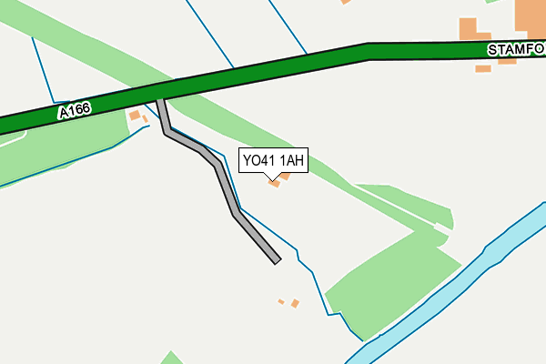 YO41 1AH map - OS OpenMap – Local (Ordnance Survey)