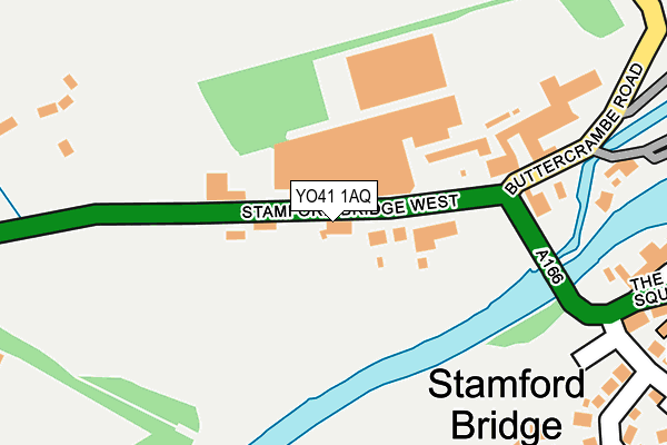 Map of STAMFORD BRIDGE MOTORS LTD at local scale