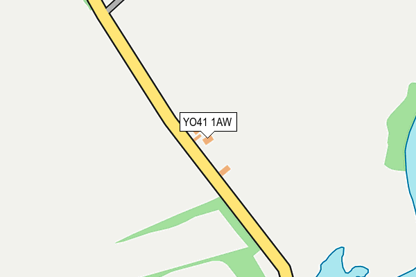 YO41 1AW map - OS OpenMap – Local (Ordnance Survey)