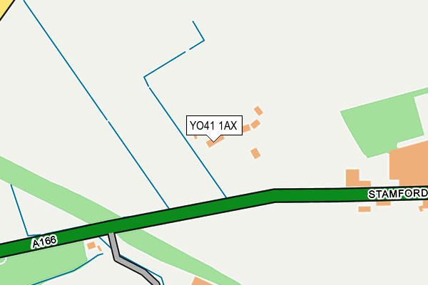 YO41 1AX map - OS OpenMap – Local (Ordnance Survey)