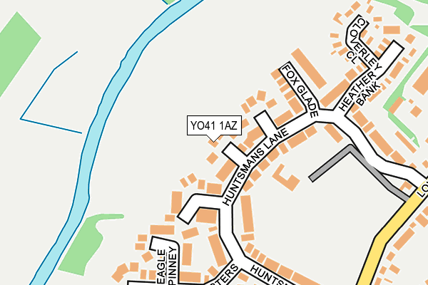 YO41 1AZ map - OS OpenMap – Local (Ordnance Survey)