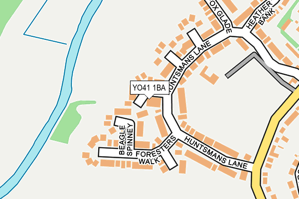 YO41 1BA map - OS OpenMap – Local (Ordnance Survey)