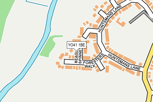 YO41 1BE map - OS OpenMap – Local (Ordnance Survey)