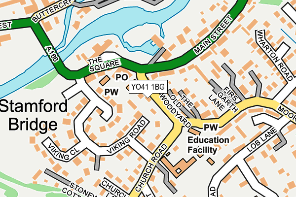 YO41 1BG map - OS OpenMap – Local (Ordnance Survey)