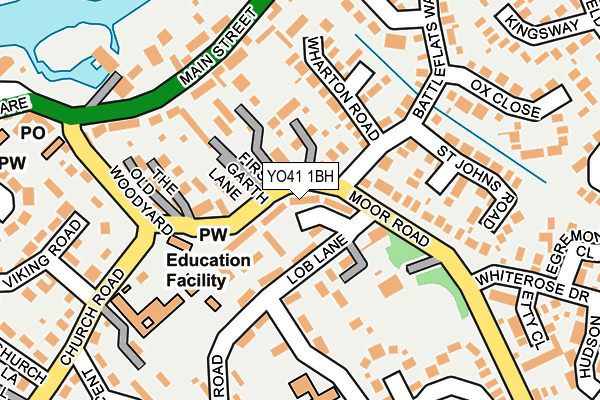 YO41 1BH map - OS OpenMap – Local (Ordnance Survey)
