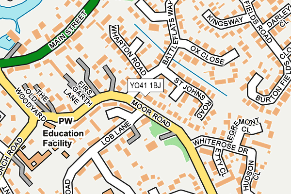 YO41 1BJ map - OS OpenMap – Local (Ordnance Survey)