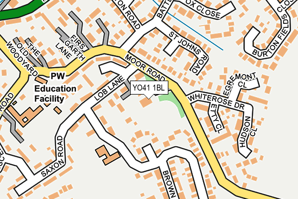 YO41 1BL map - OS OpenMap – Local (Ordnance Survey)