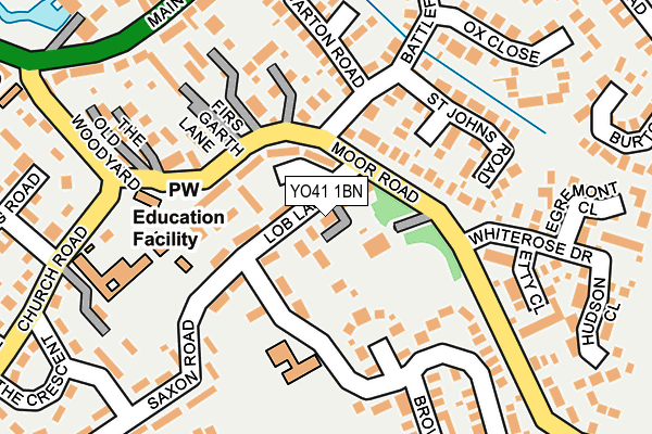 YO41 1BN map - OS OpenMap – Local (Ordnance Survey)