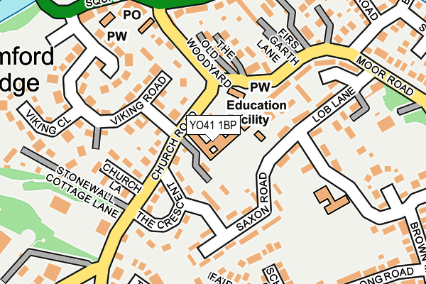 YO41 1BP map - OS OpenMap – Local (Ordnance Survey)