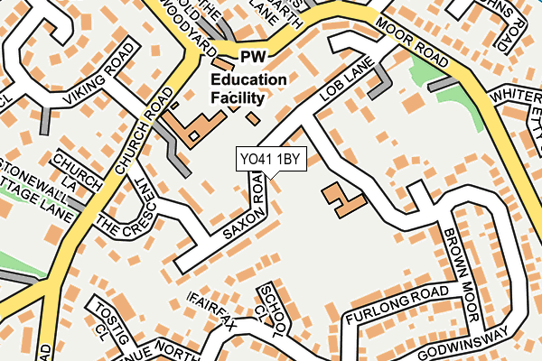 YO41 1BY map - OS OpenMap – Local (Ordnance Survey)