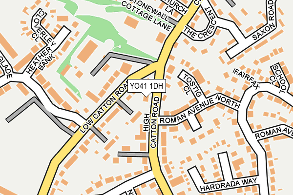 YO41 1DH map - OS OpenMap – Local (Ordnance Survey)