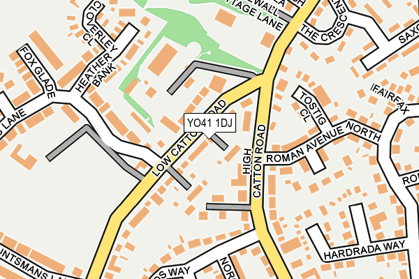 YO41 1DJ map - OS OpenMap – Local (Ordnance Survey)