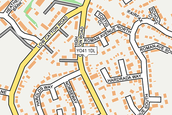 YO41 1DL map - OS OpenMap – Local (Ordnance Survey)