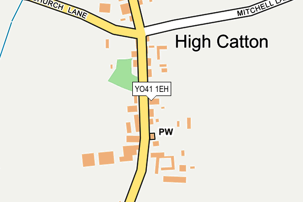YO41 1EH map - OS OpenMap – Local (Ordnance Survey)