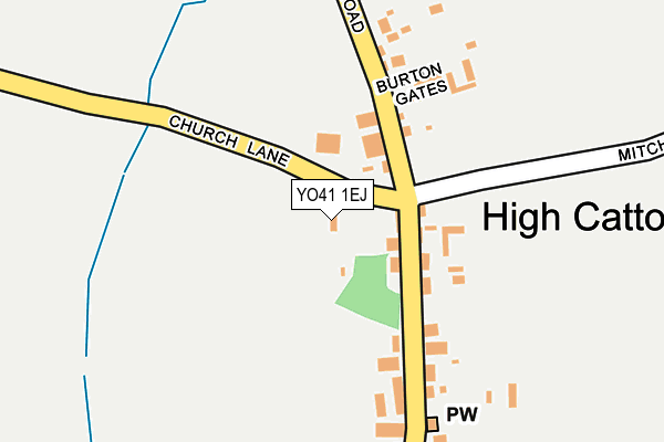 YO41 1EJ map - OS OpenMap – Local (Ordnance Survey)