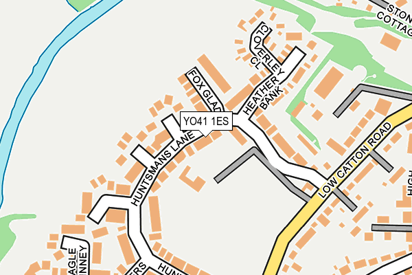 YO41 1ES map - OS OpenMap – Local (Ordnance Survey)