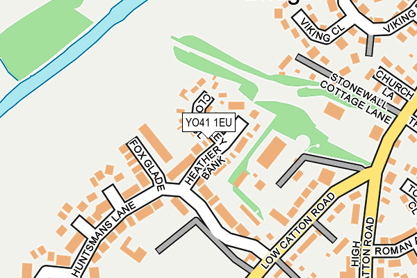 YO41 1EU map - OS OpenMap – Local (Ordnance Survey)