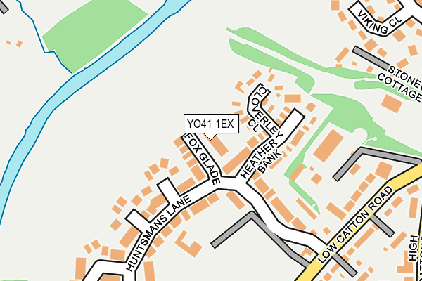 YO41 1EX map - OS OpenMap – Local (Ordnance Survey)