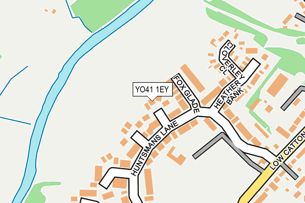YO41 1EY map - OS OpenMap – Local (Ordnance Survey)