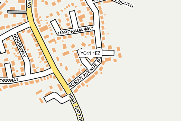 YO41 1EZ map - OS OpenMap – Local (Ordnance Survey)