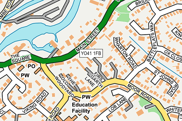 YO41 1FB map - OS OpenMap – Local (Ordnance Survey)