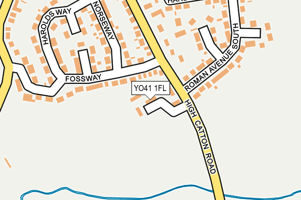 YO41 1FL map - OS OpenMap – Local (Ordnance Survey)