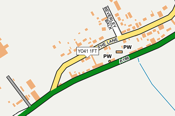 YO41 1FT map - OS OpenMap – Local (Ordnance Survey)