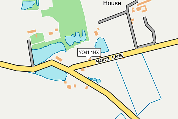 YO41 1HX map - OS OpenMap – Local (Ordnance Survey)