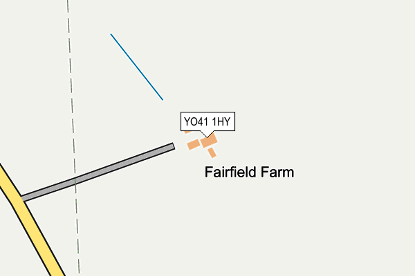 YO41 1HY map - OS OpenMap – Local (Ordnance Survey)