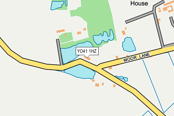 YO41 1HZ map - OS OpenMap – Local (Ordnance Survey)