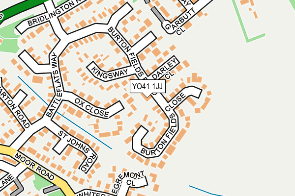 YO41 1JJ map - OS OpenMap – Local (Ordnance Survey)