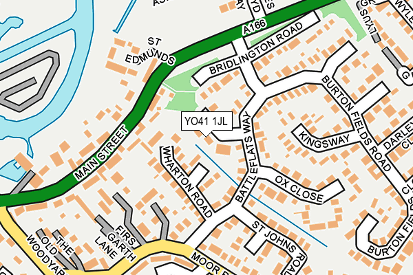 YO41 1JL map - OS OpenMap – Local (Ordnance Survey)